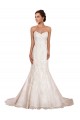 Chapel Train Ivory Sleeveless Mermaid Sexy Wedding Dress Birmingham