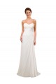 Chapel Train Ivory Sleeveless Sheath Wedding Gowns Birmingham