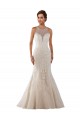 Chapel Train Ivory Sleeveless Mermaid Bridal Gown Birmingham