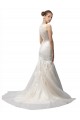 Sweep Train Ivory Sleeveless Mermaid Wedding Dress Birmingham