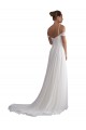Sweep Train Ivory Sleeveless A-Line Beach Wedding Dress Birmingham
