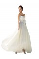 Long Ivory Sleeveless A-Line Wedding Dress Birmingham