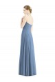 Long Dusty Blue Sleeveless A-Line Evening Dress / Bridesmaid Dress Birmingham