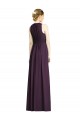 Long Grape Sleeveless A-Line Soft Chiffon Bridesmaid Dress Birmingham