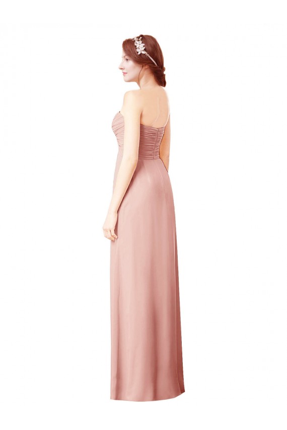 Long Bliss Pink Sleeveless A-Line Bridesmaid Dress Birmingham