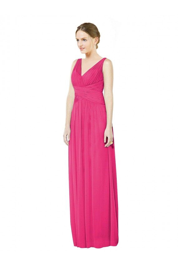 Long Azalea Sleeveless A-Line V-Back Bridesmaid Dress Birmingham
