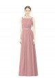 Long Dusty Pink Sleeveless A-Line Bridesmaid Dress Birmingham