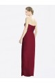 Long Burgundy Sleeveless Sheath Bridesmaid Dress Birmingham