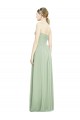 Long Sage Sleeveless A-Line Open Back Bridesmaid Dress Birmingham