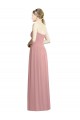 Long Dusty Pink Sleeveless A-Line Bridesmaid Dress / Evening Dress Birmingham