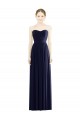 Long Dark Navy Sleeveless A-Line Formal Evening Gown / Bridesmaid Dress Birmingham