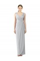 Long Frost Sleeveless Sheath V-Back Bridesmaid Dress / Evening Dress Birmingham