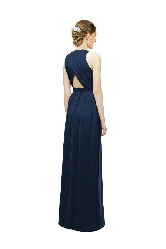 Long Salmon Sleeveless A-Line Bridesmaid Dress Birmingham
