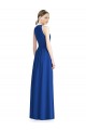 Long Silver Sleeveless A-Line Chiffon Bridesmaid Dress / Evening Dress Birmingham