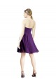Knee Length Purple Sleeveless A-Line Bridesmaid Dress Birmingham