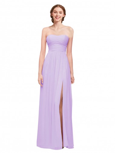 Long Lilac Sleeveless A-Line Evening Dress / Bridesmaid Dress Birmingham