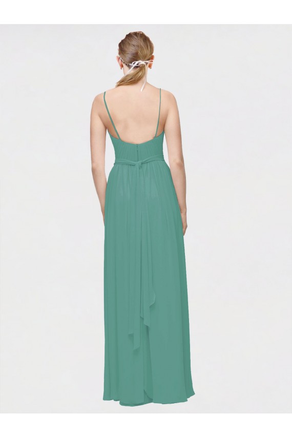 Long Icelandic Silver Sleeveless A-Line Bridesmaid Dress / Evening Dress Birmingham