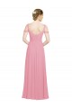 Long Skin Pink Sleeveless A-Line Bridesmaid Dress Birmingham