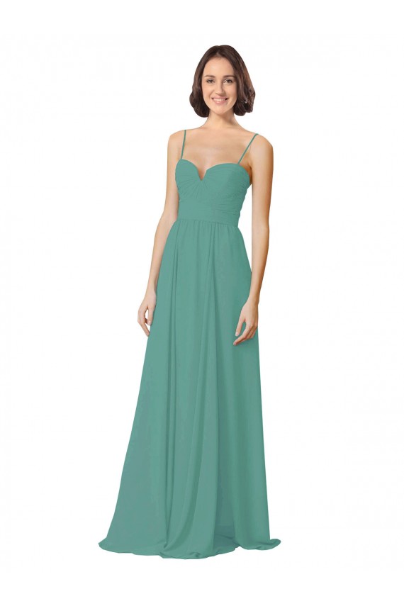 Long Icelandic Silver Sleeveless A-Line Bridesmaid Dress Birmingham