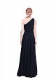 Long Dark Navy Sleeveless A-Line Chiffon Bridesmaid Dress / Evening Dress Birmingham