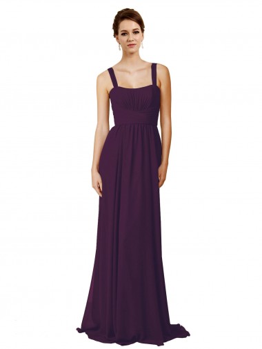 Sweep Train Grape Sleeveless A-Line Bridesmaid Dress Birmingham
