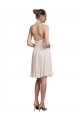 Knee Length Cream Pink Sleeveless A-Line Bridesmaid Dress Birmingham