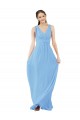 Long Periwinkle Sleeveless A-Line Bridesmaid Dress Birmingham