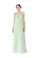 Long Sage Sleeveless A-Line Soft Chiffon Bridesmaid Dress Birmingham