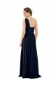 Long Dark Navy Sleeveless A-Line Chiffon Bridal Party Dress / Evening Dress Birmingham
