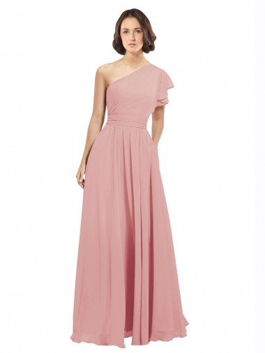 Long Bliss Pink Sleeveless A-Line Bridesmaid Dress / Evening Dress Birmingham
