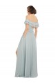 Long Sea Glass Sleeveless A-Line Keyhole Back Bridesmaid Dress Birmingham