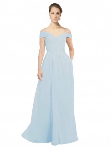 Long Sea Glass Sleeveless A-Line Evening Dress / Bridesmaid Dress Birmingham