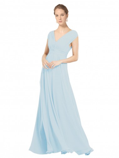 Long Sea Glass Sleeveless A-Line Bridesmaid Dress Birmingham