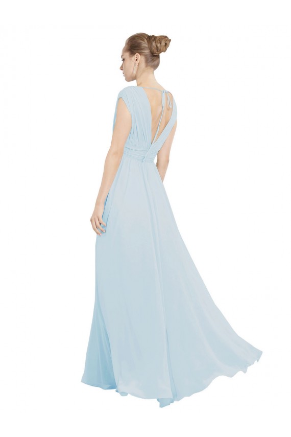 Long Sea Glass Sleeveless A-Line Bridesmaid Dress Birmingham