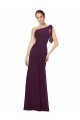 Long Grape Sleeveless A-Line Soft Chiffon Bridesmaid Dresses Birmingham