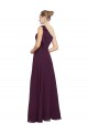 Long Grape Sleeveless A-Line Soft Chiffon Bridesmaid Dresses Birmingham