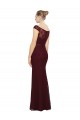 Long Burgundy Gold Cap Sleeves Sheath Bridesmaid Dress Birmingham