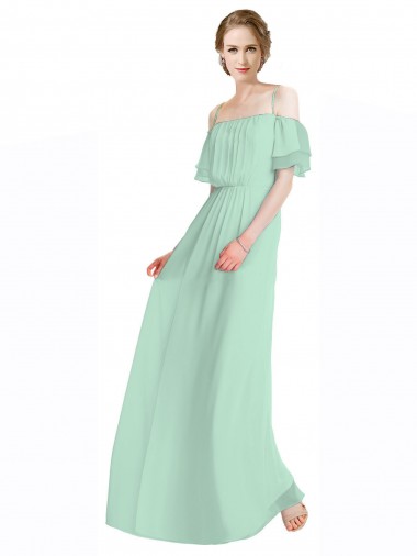 Long Mint Green Sleeveless A-Line Bridesmaid Dress Birmingham