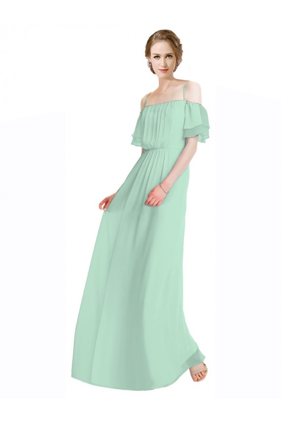 Long Mint Green Sleeveless A-Line Bridesmaid Dress Birmingham