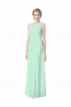 Long Mint Green Sleeveless A-Line Soft Chiffon Bridesmaid Dress Birmingham
