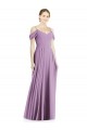 Long Dark Lavender Sleeveless A-Line Low Back Semi Formal Evening Dress / Bridesmaid Dress Birmingham