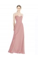Long Dusty Pink Sleeveless A-Line Low Back Bridesmaid Dress / Formal Dress Birmingham