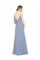 Long Dusty Blue Sleeveless A-Line Bridesmaid Dress / Evening Dress Birmingham