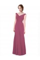 Long Mauve Taupe Sleeveless A-Line Bridesmaid Dress Birmingham