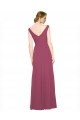 Long Mauve Taupe Sleeveless A-Line Bridesmaid Dress Birmingham