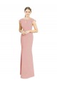 Long Bliss Pink Cap Sleeves Mermaid Formal Dress / Bridesmaid Dress Birmingham