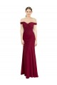 Long Burgundy Sleeveless Mermaid Black Tie Prom Dress / Bridesmaid Dress Birmingham