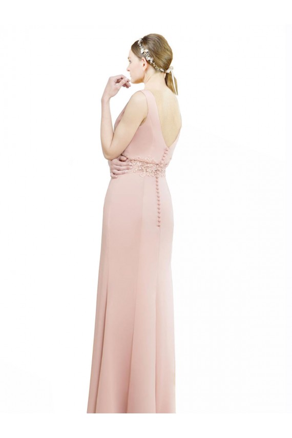 Long Bliss Pink Sleeveless Mermaid Bridesmaid Dress Birmingham