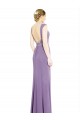 Long Dark Lavender Sleeveless A-Line Low Back Formal Dress / Bridesmaid Dress Birmingham