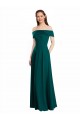 Long Hunter Cap Sleeves A-Line Bridesmaid Dress Birmingham